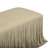 Shag Me 50" Performance Vegan Leather Bench - Tan