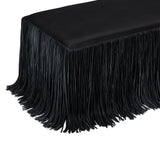 Shag Me 50" Performance Vegan Leather Bench - Black