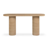 Darcy 59" Concrete Indoor/Outdoor Console Table - Travertine
