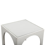 Tomlin Performance Chenille Game Table and Two Ottomans Set - Cream