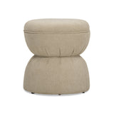 Tomlin Performance Chenille Game Table and Two Ottomans Set - Tan