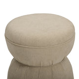 Tomlin Performance Chenille Game Table and Two Ottomans Set - Tan