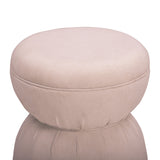 Tomlin Performance Chenille Game Table and Two Ottomans Set - Light Pink