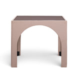 Tomlin Performance Chenille Game Table and Two Ottomans Set - Light Pink
