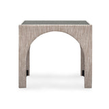 Tomlin Performance Chenille Game Table and Two Ottomans Set - Beige