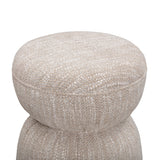 Tomlin Performance Chenille Game Table and Two Ottomans Set - Beige