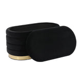 Lillian 31.5" Performance Velvet Storage Bench - Black