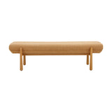 Julianna 56" Textured Performance Fabric Bench - Yellow