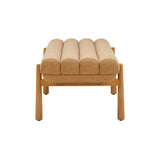 Julianna 56" Textured Performance Fabric Bench - Yellow
