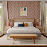 Julianna 56" Textured Performance Fabric Bench - Yellow
