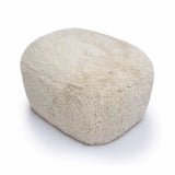 Britt Contract-Grade Vegan Shearling Ottoman - Natural