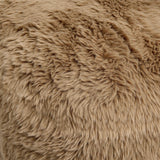 Britt Contract-Grade Vegan Shearling Ottoman - Taupe