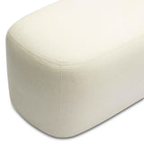 Graceland 54" Performance Faux Mohair Bench - Cream