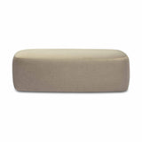 Graceland 54" Performance Faux Mohair Bench - Taupe