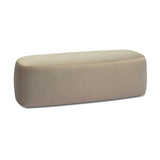 Graceland 54" Performance Faux Mohair Bench - Taupe