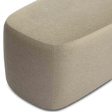 Graceland 54" Performance Faux Mohair Bench - Taupe