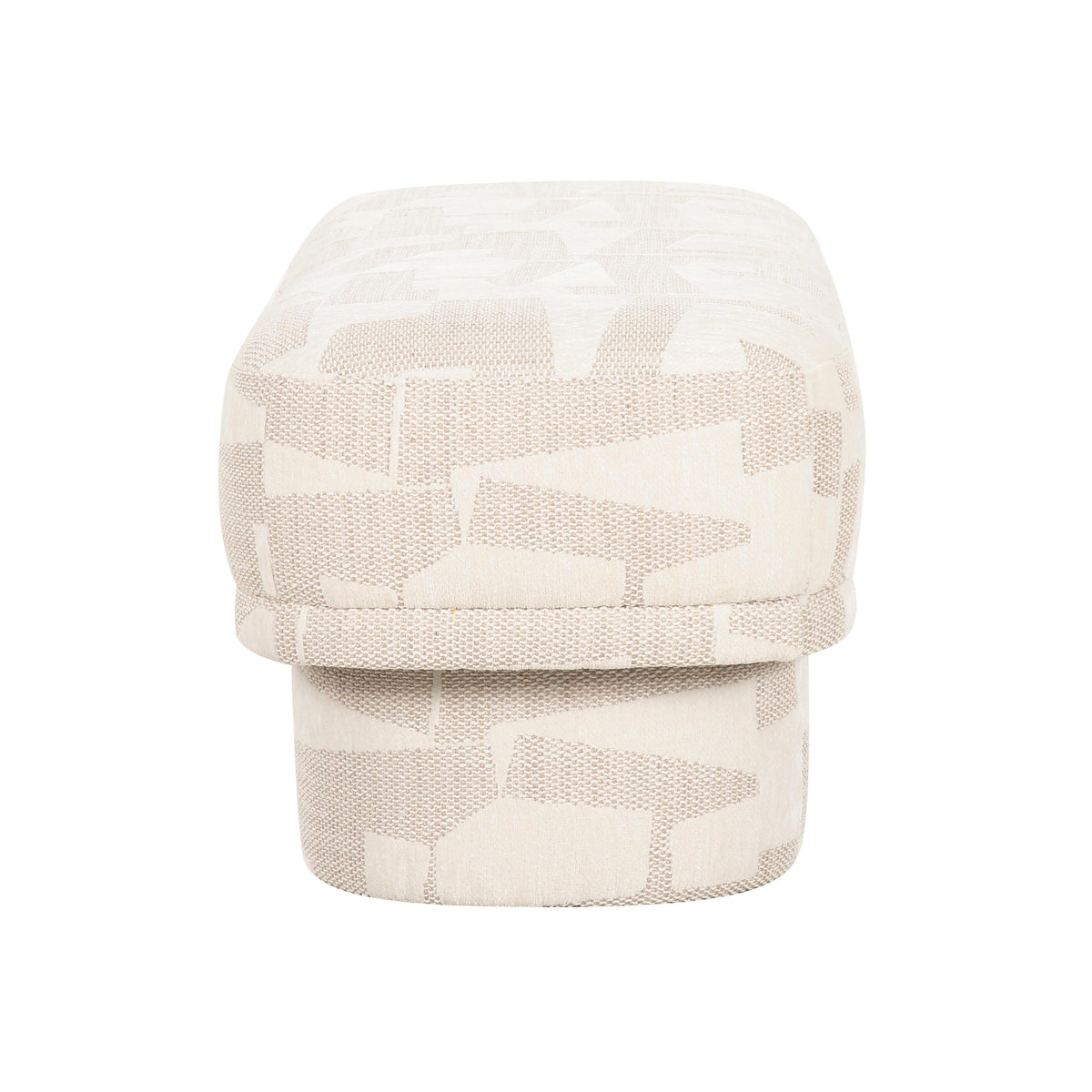 Lena 47" Performance Jacquard Bench - Cream