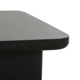 Yoko Black Coffee Table (32"-39") - Large