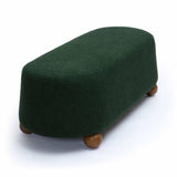 Jaine 48" Performance Boucle Large Ottoman - Forest Green
