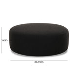 Broohah Performance Fabric Ottoman - Black