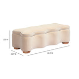 Thalia 48.5" Performance Velvet Storage Bench - Tan