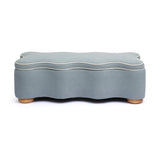 Thalia 48.5" Performance Velvet Storage Bench - Blue