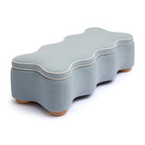 Thalia 48.5" Performance Velvet Storage Bench - Blue