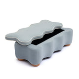 Thalia 48.5" Performance Velvet Storage Bench - Blue