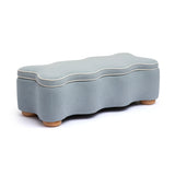 Thalia 48.5" Performance Velvet Storage Bench - Blue