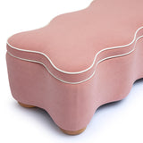 Thalia 48.5" Performance Velvet Storage Bench - Pink