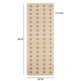Hari Natural Hand-Tufted Rug - 2'6" x 8'