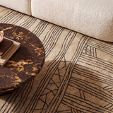 Daphne Natural Hand Tufted Wool Area Rug 5'X8'