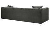Bea 91" Performance Velvet Tufted Sofa - Grey