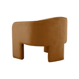 Marla Performance Velvet Accent Chair - Cognac