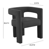 Sloane Performance Velvet Accent Chair - Black