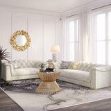 Farah 69" Performance Velvet Loveseat by Inspire Me! Home Decor - Cream