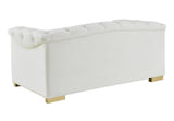 Farah 69" Performance Velvet Loveseat by Inspire Me! Home Decor - Cream
