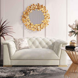 Farah 69" Performance Velvet Loveseat by Inspire Me! Home Decor - Cream