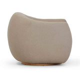 Judy Boucle Swivel Accent Chair - Taupe