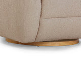 Judy Boucle Swivel Accent Chair - Taupe