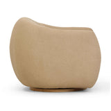 Judy Boucle Swivel Accent Chair - Honey