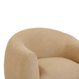 Judy Boucle Swivel Accent Chair - Honey