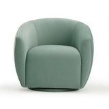 Jordan Performance Velvet Swivel Accent Chair - Sea Blue