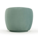 Jordan Performance Velvet Swivel Accent Chair - Sea Blue