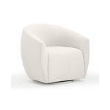 Jordan Performance Velvet Swivel Accent Chair - Cream