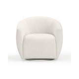 Jordan Performance Velvet Swivel Accent Chair - Cream