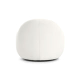 Tiago Performance Velvet Swivel Accent Chair - Cream