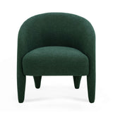 Kris Contract-Grade Chenille Accent Chair - Forest Green