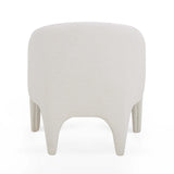 Kris Contract-Grade Chenille Accent Chair - Cream