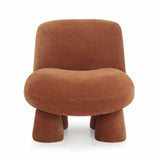 Stomp Upcycled Performance Chenille Accent Chair - Rust